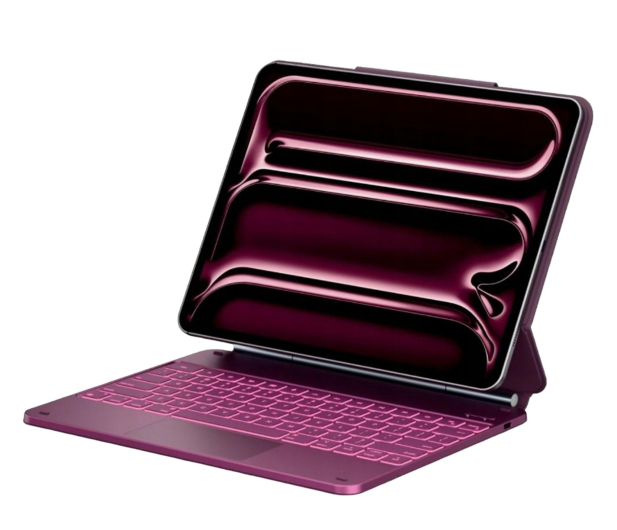 TYPECASE Etui Edge z klawiaturą do iPad Air 13" 2024/2025 malinowy - 1522736 - zdjęcie